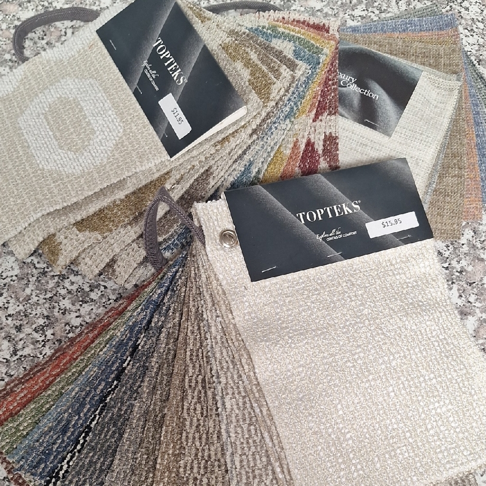 Topteks Multicolor Uncut Fabric Swatch Collection 3 Pk F.5